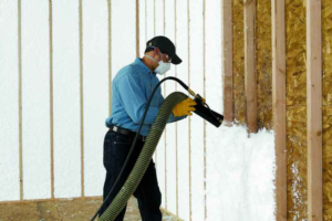 Houston Insulation Company Installing Spay Foam